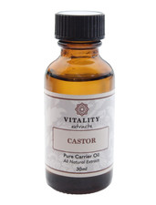 Vitality Extracts ~ CASTOR ~ Pure Carrier Oil ~ All Natural Extract - 30ml