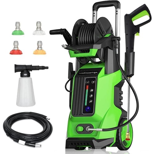 3800PSI Electric High Pressure Washer w/ Touch Screen Adjustment Pressure 1800W