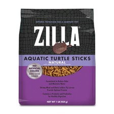 Aquatic Turtle Food Sticks Nutritious Diet for Turtles 1 lb Resealable Bag