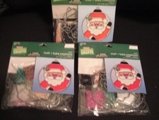 Makit Bakit Suncatcher Kits 3 Santa Christmas crafts New