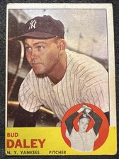 1963 TOPPS BUD DALEY (NEW YORK YANKEES)  #38 VG OC LITE CREASE