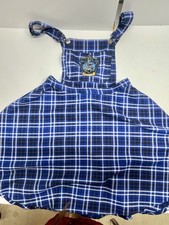 Harry Potter Ravenclaw Plaid Flannel Skirt Adjustable Straps Blue XS