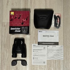 Nikon Sportstar Zoom 8-24x25 Binocolo, Nero, Ingrandimento 8-24x