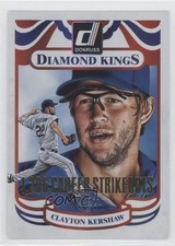 2014 Panini Donruss Diamond Kings Gold Career Stat Line /400 Clayton Kershaw 0a1