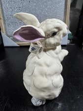 Kay Finch “Listening Bunny” With Floral Bow