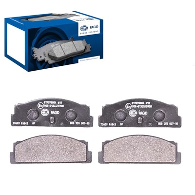 HELLA PAGID BREMSBELÄGE HINTEN passend für AUTOBIANCHI A PRIMULA FIAT 124 125 13