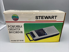 Stewart Portable Cassette Recorder ST1018 OPENED BOX UNUSED