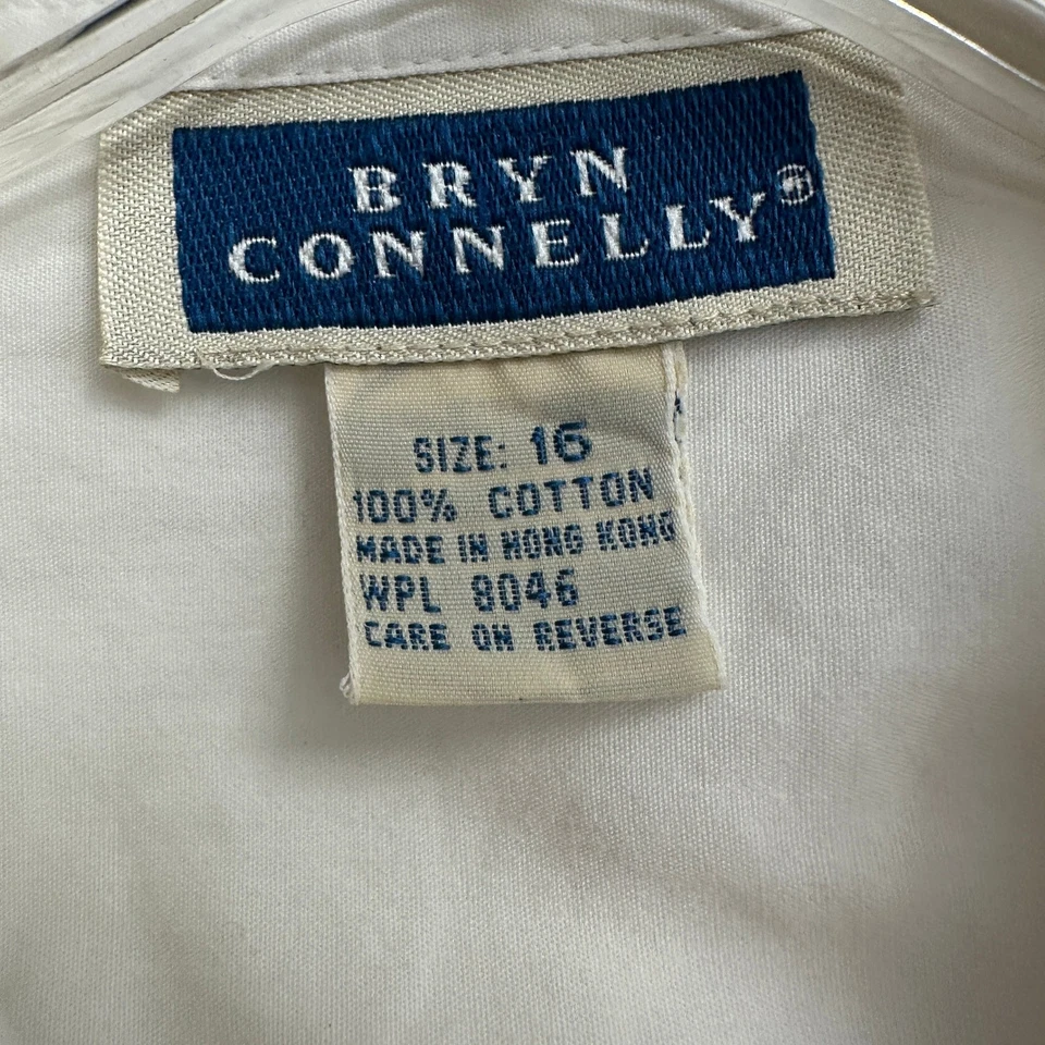 Camisa Western Bryn Connelly Mujer Navidad Bordada Talla 16 Festivo Vacaciones  Foto 4 de 4