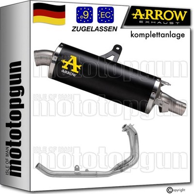 komplettanlage open schwarz maxi arrow fur honda africa twin crf 1100 l 2025 25