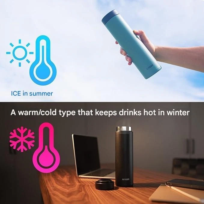 (TIGER) Screw Stainless Steel Water Bottle, Mug, Insulated, 15 Types - Image 4 of 4