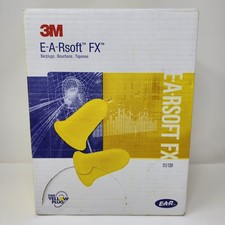 3M E-A-Rsoft FX Earplugs (200 Pairs) Yellow Bell Foam Uncorded 312-1261