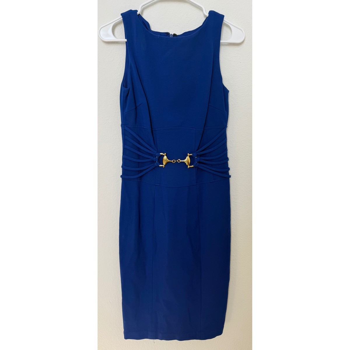 cache royal blue dress Priya Royal Blue Draping Corset High Slit Velvet Gown main image 1