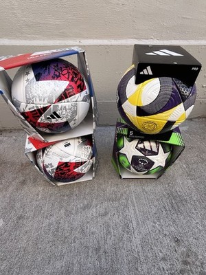 Set of 5 Adidas Official Match Soccer Ball Bundle! MLS, Women s UEFA CL