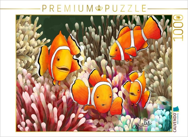 Calvendo Puzzle Bunte Clownfisch Entdecker | 1000 Teile Lege-GrößE 64 × 48 Cm Fo-image
