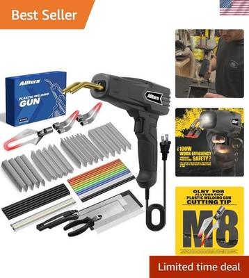 DIY-Friendly Plastic Welding Kit - Quick Operation & Extensive Accessory Set