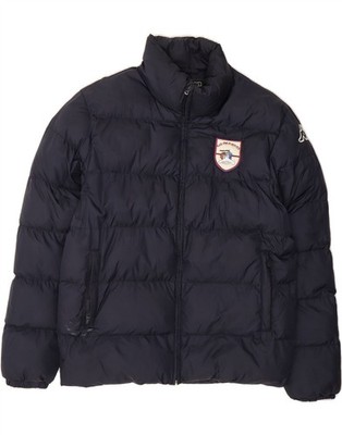 KAPPA Mens Padded Jacket UK 40 Large Navy Blue Polyamide YJ05