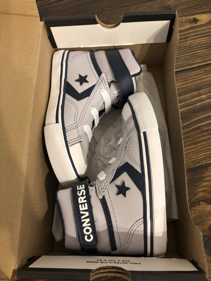 Converse Pro Blaze Toddler Boys' Leather Easy-On Shoes high-top ...