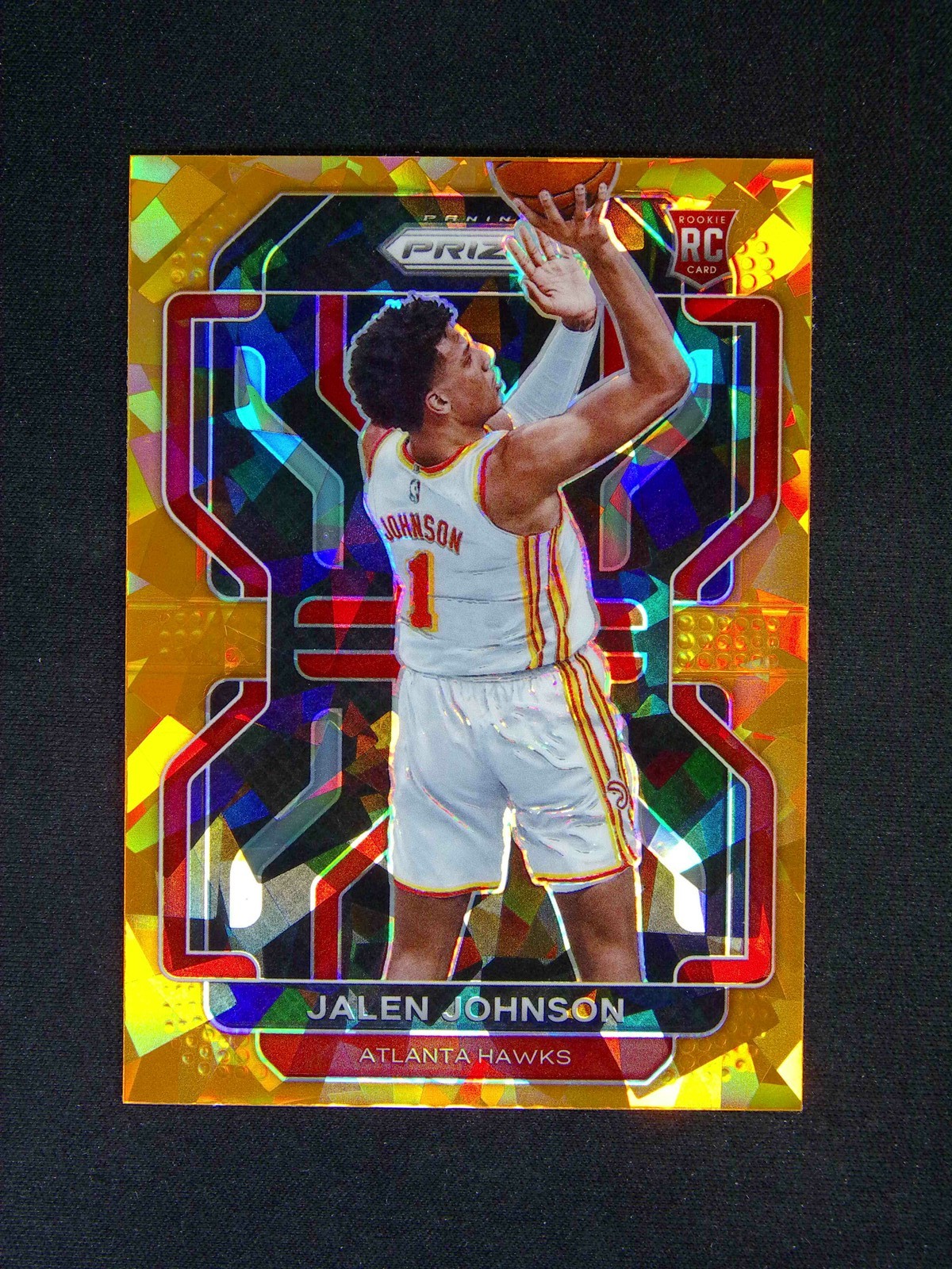 2021-22 Panini Prizm Jalen Johnson #305 RC Orange Ice