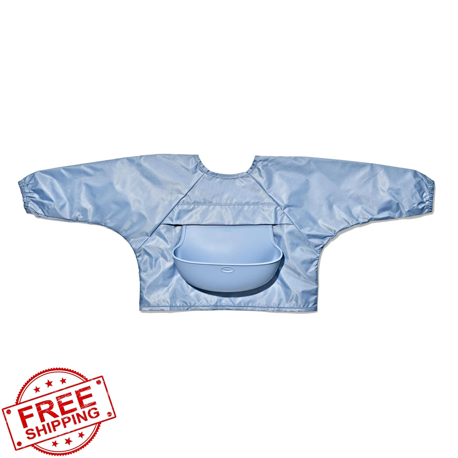 OXO Tot Sleeved Roll-Up Bib Dusk