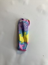 Vintage 1980's BARBIE one piece nylon SWIMSUIT Mattel bathing pastel swim suit