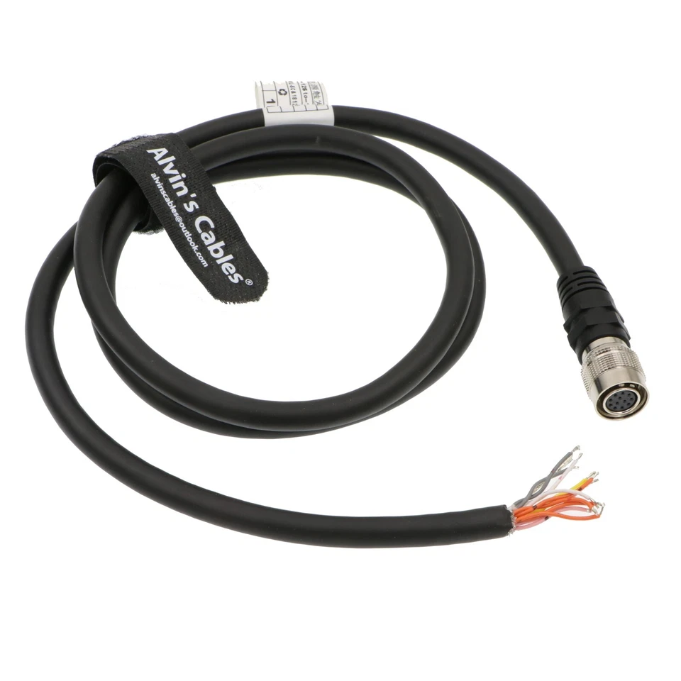 HR10A-10P-12S Hirose 12 Pin Female to Flyding lead Shield I/O Cable for Sony DXC - Image 4 of 4