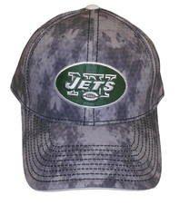 New York Jets Camo Structured Adjustable NFL Team Apparel Hat - Osfa
