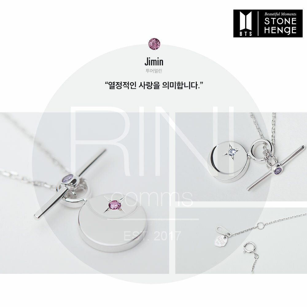 BTS×STONE HENGE JIMIN BTS STONE HENgE MOMENT OF LIGHT Necklace+BTS CHARM SET