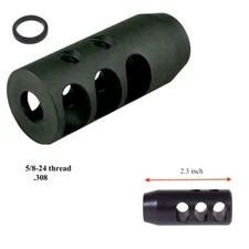 Steel Muzzle Brake 308 Competition Muzzle Brake 5/8x24 Thread w/ Washer