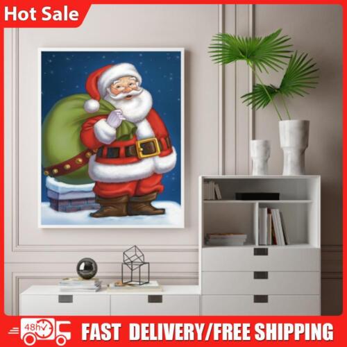 Santa Claus Oil Paint By Numbers Kit DIY Acrylic Painting on Canvas Frameless - Picture 1 of 21