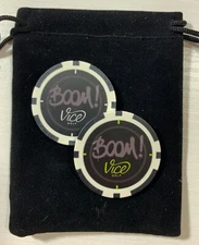 Vice Golf Lime/White Heavy Poker Chip Tribute Golf Ball Marker (Lot of 2)