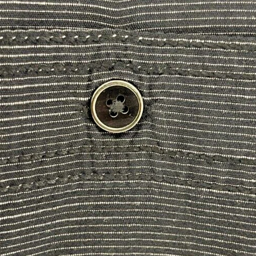 Beverly Hills Polo Club Men's L Grey/Black Short Sleeve Button Up Shirt - Image 4 of 4