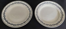 Pair of dessert plates in earthenware from Gien Austerlitz decor
