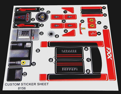 Custom Aufkleber für 8156 Replacement Sticker