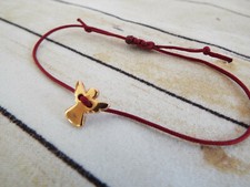 Makramee Armband Schutzengel Silber Gold Rosègold Glücksbringer Geschenk