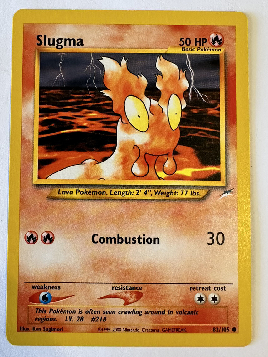 Pokémon TCG Slugma Neo Destiny 82 Regular Unlimited Common