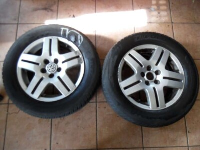 2x Alufelgen mit 1x Winterreifen Fulda VW Golf IV 195/65 R15 91H 6Jx15H2 ET38