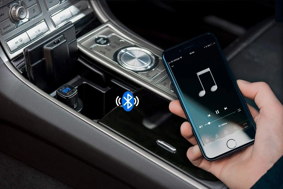 Transmitter Bluetooth Für Auto 2 USB Ports Ladegerät Universal PKW Digital F209 - Bild 4 von 4