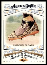 2018 TOPPS ALLEN & GINTER BASEBALL EQUIPMENT OF THE AGES MODERN CLEATS #BEA-16