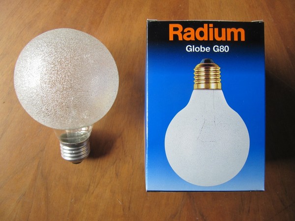Radium Bellalux Globe G80 Eiskristall Klar Weiß 132.60 E27 60W GlüHbirne Dimmbar-image