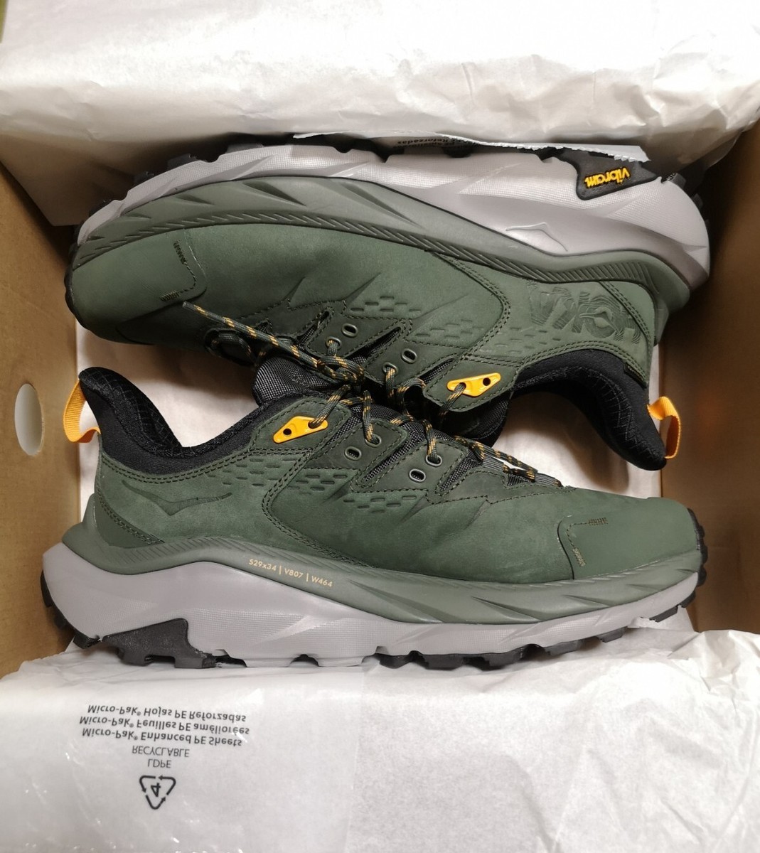 Hoka One One Men's Kaha 2 Low GTX Thyme Radiant Yellow Gore-Tex