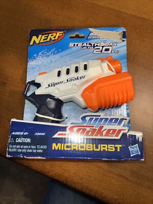 Nerf 2011 Water Gun Super Soaker MICROBURST Stealth Soak up to 20ft Pump to Fire