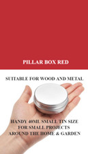 Pillar Box Red Gloss Exterior Paint - 40ML Tin For Small Home & Garden Projects