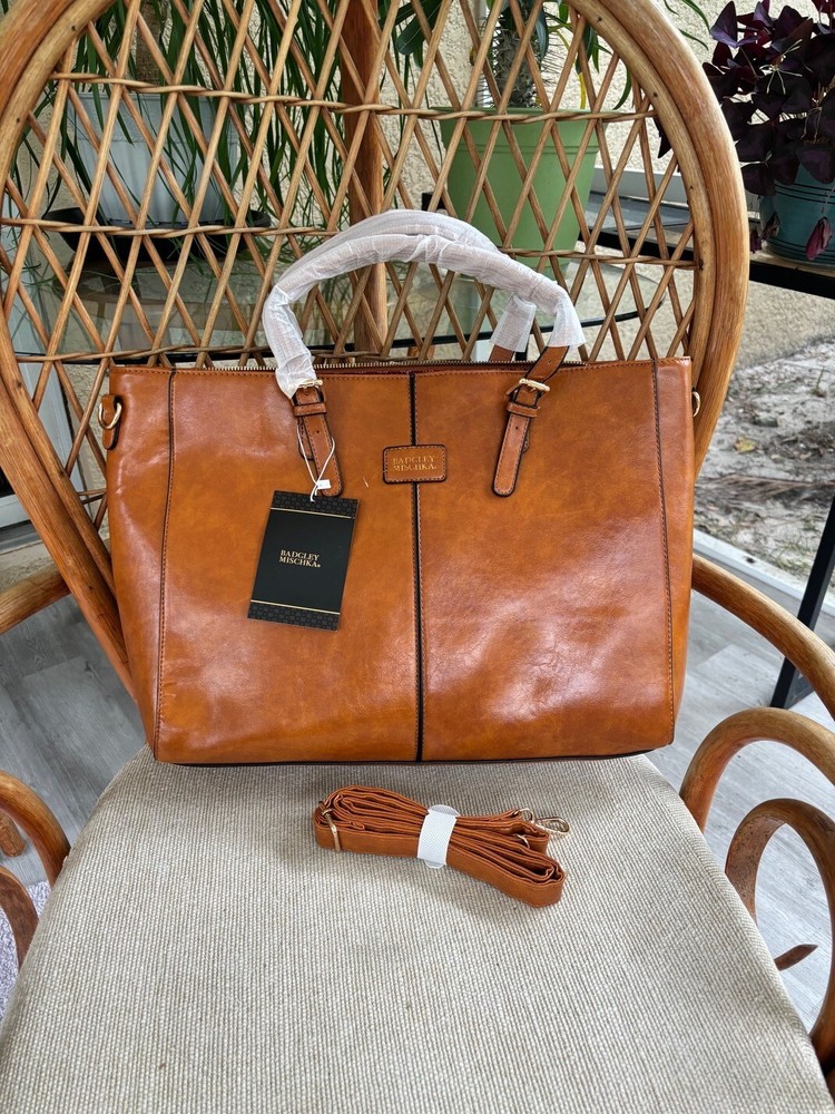 Badgley Mischka Julia Vegan Leather Tote Handbag