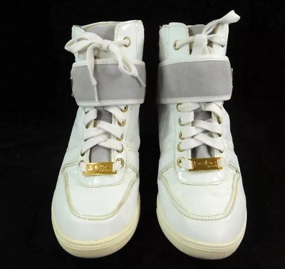 Bebe Sport Colby Wedge Sneakers White Size 5 | eBay display picture 1