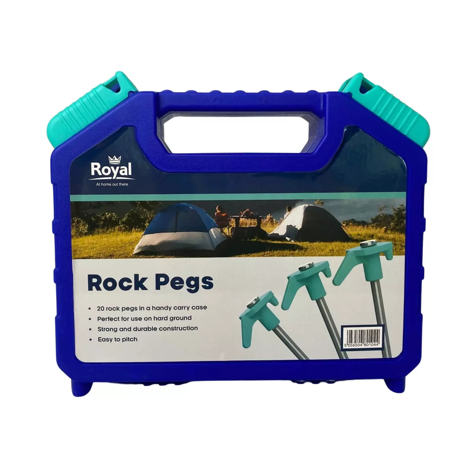 Royal Rock Tent Pegs For Camping Tent & Awning  (Case Of 20)