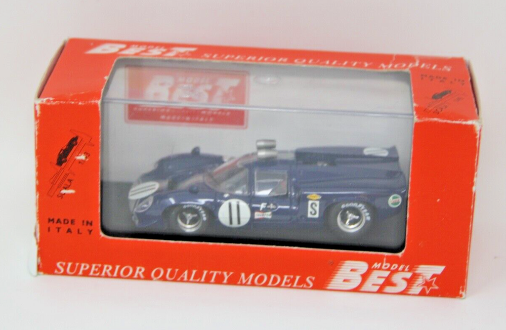 Best Model Lola T70 Coupe in Car #11 1968 12 H of Sebring #9172 1:43 Udy Dibley