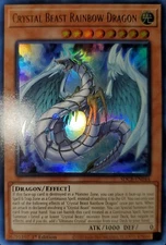 Yugioh 2022 Crystal Beast Rainbow Dragon 1st Ed. BLCR-EN044 Near Mint