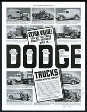1937 Dodge Pickup Truck Semi Panel Van Westchester Suburban Pix Vintage Print Ad