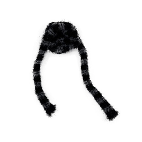 Men Women Plush Long Thin Scarves Knitted Neck Warm Thick Skinny Striped Scarf - Picture 22 of 26
