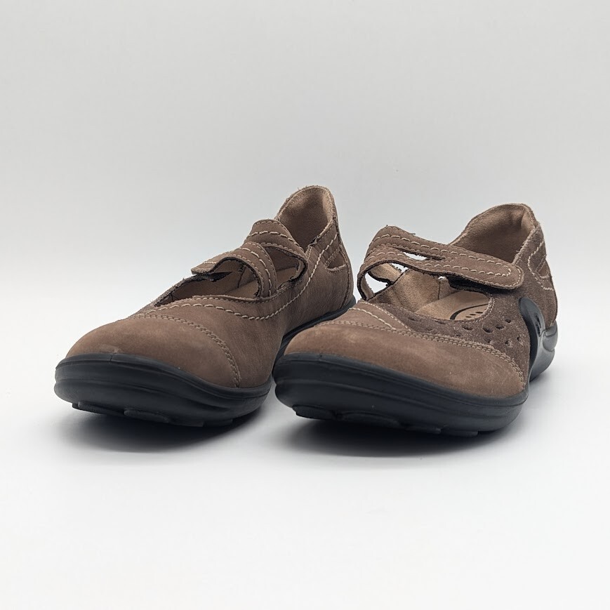 Romika  - Women's Mary Jane Shoes Size 7-7.5 - Maddy - Brown Nubuck Leather